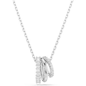 Swarovski Collier pendentif de la collection Dextera, anneau pavé de cristaux Zirconia incolores, chaîne en métal rhodié - Publicité Swarovski Collier pendentif de la collection Dextera, anneau pavé de cristaux Zirconia incolores, chaîne en métal rhodié - Publicité
