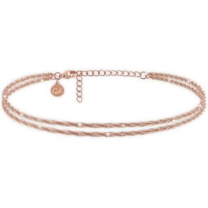 GD GOOD.designs EST. 2015 Chaînes de cheville pour femme or rose Cheville à plusieurs rangs en acier inoxydable 316L or rose 18K Résistante à l’eau et réglable (22-27 cm) - Publicité GD GOOD.designs EST. 2015 Chaînes de cheville pour femme or rose Cheville à plusieurs rangs en acier inoxydable 316L or rose 18K Résistante à l’eau et réglable (22-27 cm) - Publicité