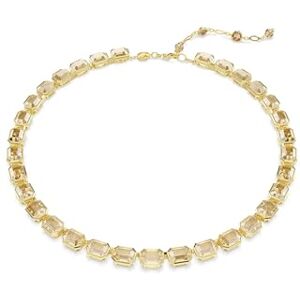 Swarovski Collier Millenia, cristaux octogonaux jaunes sertis sur chaîne délicate, fermoir mousqueton, design captivant pour illuminer votre style, en placage de ton or - Publicité Swarovski Collier Millenia, cristaux octogonaux jaunes sertis sur chaîne délicate, fermoir mousqueton, design captivant pour illuminer votre style, en placage de ton or - Publicité