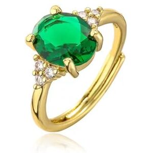Carykon Bague ouverte vintage en agate verte émeraude., Agate, Lot de 2 - Publicité Carykon Bague ouverte vintage en agate verte émeraude., Agate, Lot de 2 - Publicité