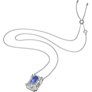 Swarovski Collier Femme Bijoux Chroma Bleu Blanc Rhodium - Publicité Swarovski Collier Femme Bijoux Chroma Bleu Blanc Rhodium - Publicité