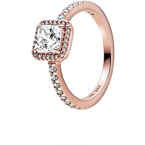 Pandora Timeless Bague Élégance en métal plaqué or rose 14 carats avec zircones cubiques transparentes, taille 58 - Publicité Pandora Timeless Bague Élégance en métal plaqué or rose 14 carats avec zircones cubiques transparentes, taille 58 - Publicité
