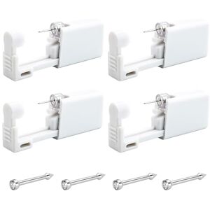 KBSICWO 4 Pièces Kit Pistolet Piercing Nez, Kit de Piercing Nez Jetable avec Goujons, Pistolet de Perçage pour Filles Femmes et Hommes - Publicité KBSICWO 4 Pièces Kit Pistolet Piercing Nez, Kit de Piercing Nez Jetable avec Goujons, Pistolet de Perçage pour Filles Femmes et Hommes - Publicité