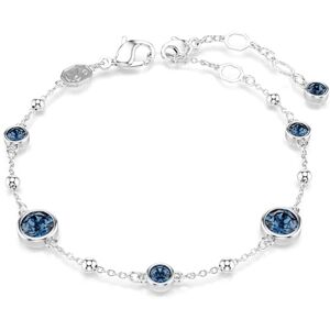 Swarovski Bracelet, de la collection Imber, de taille ronde, avec des cristaux bleus, en métal rhodié - Publicité Swarovski Bracelet, de la collection Imber, de taille ronde, avec des cristaux bleus, en métal rhodié - Publicité