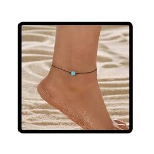 Wedity Bohème Turquoise Bracelets de Cheville Imperméable Fil de Cire Tissu Cheville Été Plage Réglable Pied Accessoires Bijoux Cadeau pour les Femmes et les Hommes, Taglia Unica, Nylon, Pas de gemme - Publicité Wedity Bohème Turquoise Bracelets de Cheville Imperméable Fil de Cire Tissu Cheville Été Plage Réglable Pied Accessoires Bijoux Cadeau pour les Femmes et les Hommes, Taglia Unica, Nylon, Pas de gemme - Publicité