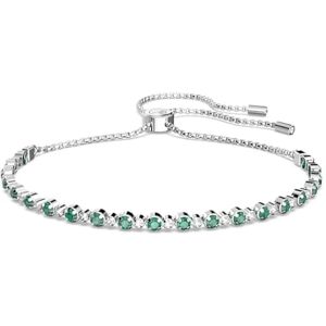 Swarovski Bracelet de tennis pour femmes Matrix, taille ronde, vert, plaqué rhodium - Publicité Swarovski Bracelet de tennis pour femmes Matrix, taille ronde, vert, plaqué rhodium - Publicité