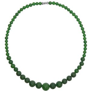Vifaleno Collier en Jade Naturel Vert, Perles Rondes 6-14 mm, Fermoir à Vis, Longueur 45 cm, Bijou Élégant et Raffiné pour Femme - Publicité Vifaleno Collier en Jade Naturel Vert, Perles Rondes 6-14 mm, Fermoir à Vis, Longueur 45 cm, Bijou Élégant et Raffiné pour Femme - Publicité