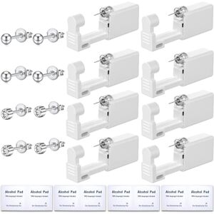 JOOTUEPO Perceur D'oreille, 8 Pièces Kit Percage Oreille, Pistolets de Piercing D'oreille Jetables, Pistolet Piercing Oreille avec Clou d'oreille, Indolore Outil de Perçage D'oreilles pour Femmes et Homme - Publicité JOOTUEPO Perceur D'oreille, 8 Pièces Kit Percage Oreille, Pistolets de Piercing D'oreille Jetables, Pistolet Piercing Oreille avec Clou d'oreille, Indolore Outil de Perçage D'oreilles pour Femmes et Homme - Publicité