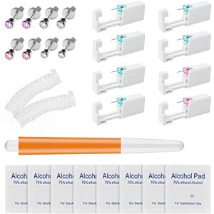 BOOHO Bohoray 8 Pièces pistolets de Piercing D'oreille Jetables Perceur D'oreille Blanc, Outil de Perçage de Boucle d'oreille, Sûr et sans douleur Piercing Tool Kit Pour Filles, Femmes et Hommes - Publicité BOOHO Bohoray 8 Pièces pistolets de Piercing D'oreille Jetables Perceur D'oreille Blanc, Outil de Perçage de Boucle d'oreille, Sûr et sans douleur Piercing Tool Kit Pour Filles, Femmes et Hommes - Publicité