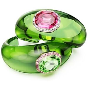 Swarovski Parure composée de deux manchette Dulcis vertes, avec des cristaux pavé de taille octogonale vert et rose accompagnés de Zirconia incolores et roses, dans un placage de ton or ; Taille L - Publicité Swarovski Parure composée de deux manchette Dulcis vertes, avec des cristaux pavé de taille octogonale vert et rose accompagnés de Zirconia incolores et roses, dans un placage de ton or ; Taille L - Publicité