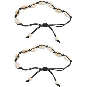 Pavewood Lot de 2 bracelets de cheville pour femme Bijou de pied en coquillage Bracelet de d'été Sangle de cheville sur jambe Noir, 19-32cm, Coquillage - Publicité Pavewood Lot de 2 bracelets de cheville pour femme Bijou de pied en coquillage Bracelet de d'été Sangle de cheville sur jambe Noir, 19-32cm, Coquillage - Publicité