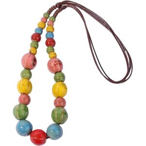 UNTERING Collier ras du cou léger en céramique résistant aux couleurs résistantes aux températures élevées Bijoux contemporains Cadeau unique Collier de perles en céramique - Publicité UNTERING Collier ras du cou léger en céramique résistant aux couleurs résistantes aux températures élevées Bijoux contemporains Cadeau unique Collier de perles en céramique - Publicité