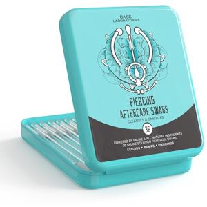 BASE LABORATORIES Base Labs Kit D'entretien Piercing Sel De Mer 40 Cotons-Tiges Nettoie, Stérilise & Apaise Solution Saline Pour Perçage Solution Plus Propre Perçage Oreilles - Publicité BASE LABORATORIES Base Labs Kit D'entretien Piercing Sel De Mer 40 Cotons-Tiges Nettoie, Stérilise & Apaise Solution Saline Pour Perçage Solution Plus Propre Perçage Oreilles - Publicité