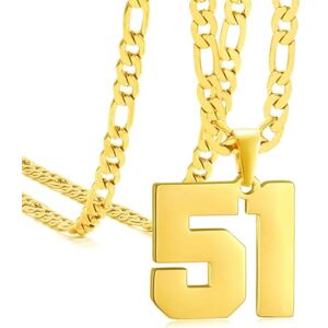 Caiduoduo Athlète hommes sport numéro collier pendentif en acier inoxydable baseball basket-ball football - Publicité Caiduoduo Athlète hommes sport numéro collier pendentif en acier inoxydable baseball basket-ball football - Publicité