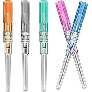 Unihuby Aiguilles de piercing au nez 10PCS Aiguilles de perçage oreille nez Tailles mixtes 14G 16G 18G 20G 22G IV Aiguilles de cathéter pour piercing Outils - Publicité Unihuby Aiguilles de piercing au nez 10PCS Aiguilles de perçage oreille nez Tailles mixtes 14G 16G 18G 20G 22G IV Aiguilles de cathéter pour piercing Outils - Publicité