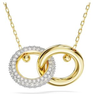 Swarovski Pendentif Dextera, Boucle entrelacée, Blanc, Placage de ton or - Publicité Swarovski Pendentif Dextera, Boucle entrelacée, Blanc, Placage de ton or - Publicité