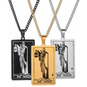 Caiduoduo 22 collier pendentif tarot Personnalité vintage homme carré long pull chaîne - Publicité Caiduoduo 22 collier pendentif tarot Personnalité vintage homme carré long pull chaîne - Publicité