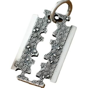 Caiduoduo Collier rétro pour hommes imitation lame de rasoir forme personnalité bijoux ethniques ornement - Publicité Caiduoduo Collier rétro pour hommes imitation lame de rasoir forme personnalité bijoux ethniques ornement - Publicité