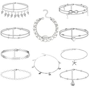 NMBCH Bracelets de cheville Boho d'été réglable pour plage Bijoux pour femmes et filles - Publicité NMBCH Bracelets de cheville Boho d'été réglable pour plage Bijoux pour femmes et filles - Publicité