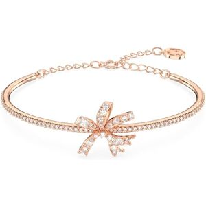 Swarovski Bracelet-jonc Volta, nœud blanc, en plaque ton or rosé - Publicité Swarovski Bracelet-jonc Volta, nœud blanc, en plaque ton or rosé - Publicité