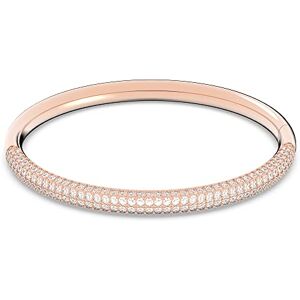 Swarovski Bracelet-jonc Stone, femme, cristaux étincelants, acier inoxydable et placage or rosé, blanc, taille L - Publicité Swarovski Bracelet-jonc Stone, femme, cristaux étincelants, acier inoxydable et placage or rosé, blanc, taille L - Publicité