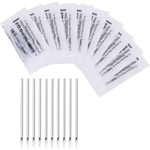 KASLCWA Aiguilles Piercing, 10 Pcs Sterilized Piercing Needles, Aiguille de Piercings Jetables en Acier Inoxydable, 16g Body Piercings Needles - Publicité KASLCWA Aiguilles Piercing, 10 Pcs Sterilized Piercing Needles, Aiguille de Piercings Jetables en Acier Inoxydable, 16g Body Piercings Needles - Publicité