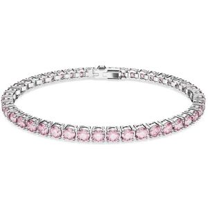 Swarovski Bracelet Matrix Tennis, Taille ronde, Rose, Métal rhodié - Publicité Swarovski Bracelet Matrix Tennis, Taille ronde, Rose, Métal rhodié - Publicité