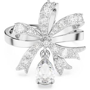 Swarovski Bague cocktail Volta, nœud orné de critaux blancs, en métal rhodié, taile 58 - Publicité Swarovski Bague cocktail Volta, nœud orné de critaux blancs, en métal rhodié, taile 58 - Publicité