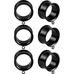 CBLdf Ecarteur Oreille Tunnels 6 PCS DIY Tunnels Plugs Gauges for Ears Piercing Jewelry,Dangles DIY Ear Gauges Accessories for Women Mens (Color : Black-B, Size : 22mm) - Publicité CBLdf Ecarteur Oreille Tunnels 6 PCS DIY Tunnels Plugs Gauges for Ears Piercing Jewelry,Dangles DIY Ear Gauges Accessories for Women Mens (Color : Black-B, Size : 22mm) - Publicité