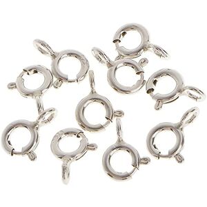 10pcs 925 Sterling Silver Spring Rings 5mm Fabrication de Bijoux Connecteurs Collier Chaîne - Publicité