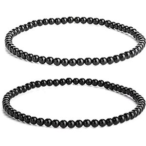 Apocalyptic-K Lot de 2 bracelets de cheville pour femme avec œil de tigre, tourmaline, obsidienne et grenat, 4 mm, bande élastique, 24 cm, 9.45 pulgadas, Pierre, Oeil de tigre Grenat Obsidienne - Publicité Apocalyptic-K Lot de 2 bracelets de cheville pour femme avec œil de tigre, tourmaline, obsidienne et grenat, 4 mm, bande élastique, 24 cm, 9.45 pulgadas, Pierre, Oeil de tigre Grenat Obsidienne - Publicité