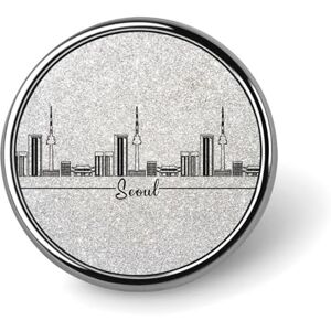 KWQDOZF Pack de pins de la ligne d'horizon de Séoul en Corée du Sud, pins en émail de la ville d'État, pins de chapeau de pays, pins de badge de nom de ville, badge de destination abstrait pour sacs à dos, sa - Publicité KWQDOZF Pack de pins de la ligne d'horizon de Séoul en Corée du Sud, pins en émail de la ville d'État, pins de chapeau de pays, pins de badge de nom de ville, badge de destination abstrait pour sacs à dos, sa - Publicité