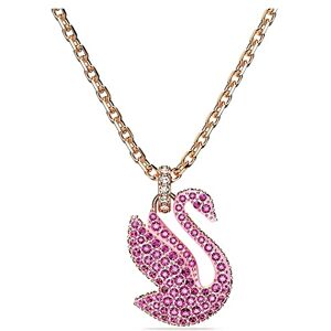 Collier Pendentif Swarovski Iconic Swan, pendentif cygne orné de cristaux roses, plaqué ton or rosé - Publicité Collier Pendentif Swarovski Iconic Swan, pendentif cygne orné de cristaux roses, plaqué ton or rosé - Publicité