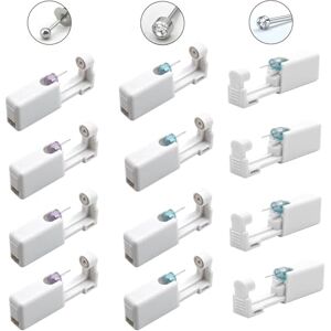 DALAETUS 12 Pièces de Pistolets de Piercing Kit, Pistolets de Perçage de Stérile Jetables avec des Clous d'Oreilles, Perceur d'Oreille Sûr et Indolore pour Filles, Femmes et Hommes (Blanc) - Publicité DALAETUS 12 Pièces de Pistolets de Piercing Kit, Pistolets de Perçage de Stérile Jetables avec des Clous d'Oreilles, Perceur d'Oreille Sûr et Indolore pour Filles, Femmes et Hommes (Blanc) - Publicité