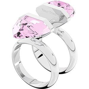 Swarovski Bague Lucent, Magnétique, Rose, Métal rhodié - Publicité Swarovski Bague Lucent, Magnétique, Rose, Métal rhodié - Publicité