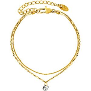 VICKWOOD Chaîne de cheville pour femme en acier inoxydable plaqué or 18 carats 20cm/25cm à 30cm en or/or rose/argent chaîne de cheville en couches avec cœur/zirconium/spmiley/biscuit - Publicité VICKWOOD Chaîne de cheville pour femme en acier inoxydable plaqué or 18 carats 20cm/25cm à 30cm en or/or rose/argent chaîne de cheville en couches avec cœur/zirconium/spmiley/biscuit - Publicité
