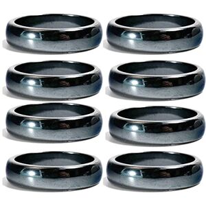 RICHRAIN Bague Hematite Ring Anneau Anxiety Ring Pour Femmes Homme (6T,Size 12 (8Pcs)) - Publicité RICHRAIN Bague Hematite Ring Anneau Anxiety Ring Pour Femmes Homme (6T,Size 12 (8Pcs)) - Publicité