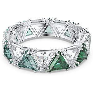 Swarovski Bague cocktail Ortyx, Cristaux taille triangle, Verte, Métal rhodié - Publicité Swarovski Bague cocktail Ortyx, Cristaux taille triangle, Verte, Métal rhodié - Publicité