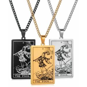 Caiduoduo 22 collier pendentif tarot Personnalité vintage homme carré long pull chaîne - Publicité Caiduoduo 22 collier pendentif tarot Personnalité vintage homme carré long pull chaîne - Publicité