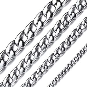 ChainsHouse Chaîne Homme Longue pour Pendentif Acier 71 cm Inoxydable Maille Cubaine Collier 3 mm Fine Chaines Femme Gourmette Bijoux Cadeau Fête des Pères Papa Noël - Publicité ChainsHouse Chaîne Homme Longue pour Pendentif Acier 71 cm Inoxydable Maille Cubaine Collier 3 mm Fine Chaines Femme Gourmette Bijoux Cadeau Fête des Pères Papa Noël - Publicité