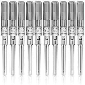 Emalla Aiguilles de piercing au nez 10PCS Aiguilles de piercing au nez 16G Aiguilles de cathéter IV pour nombril ventre mamelon Piercing(16G) - Publicité Emalla Aiguilles de piercing au nez 10PCS Aiguilles de piercing au nez 16G Aiguilles de cathéter IV pour nombril ventre mamelon Piercing(16G) - Publicité