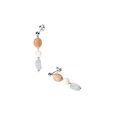 Purelei Boucles d'Oreilles Pendantes Femme 18K Plaqué Or – Pierres Naturelles Aigue-Marine Pierre de Soleil Albite – Bijoux Élégant Léger 37mm Inspiration Bohème Été - Publicité Purelei Boucles d'Oreilles Pendantes Femme 18K Plaqué Or – Pierres Naturelles Aigue-Marine Pierre de Soleil Albite – Bijoux Élégant Léger 37mm Inspiration Bohème Été - Publicité