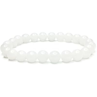 Felicidade Bracelet en Quartz Blanc Laiteux Pierres naturelles Pierre de Pureté, Harmonie et Énergie Positive Bijou Unisexe, Élégant et Idéal comme Cadeau - Publicité Felicidade Bracelet en Quartz Blanc Laiteux Pierres naturelles Pierre de Pureté, Harmonie et Énergie Positive Bijou Unisexe, Élégant et Idéal comme Cadeau - Publicité