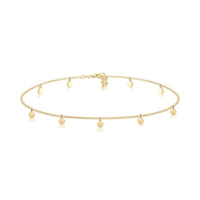 Elli Necklace Femme Choker Coin Pendentif Matt en Argent Sterling 925 - Publicité Elli Necklace Femme Choker Coin Pendentif Matt en Argent Sterling 925 - Publicité
