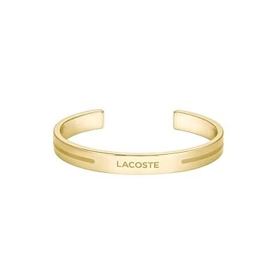 Lacoste Bracelet Bangle Ouvert pour Homme Collection ADVENTURER en Or Jaune - Publicité Lacoste Bracelet Bangle Ouvert pour Homme Collection ADVENTURER en Or Jaune - Publicité