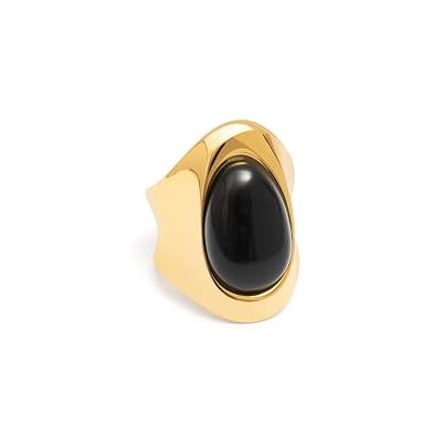 SINGULARU Bague My Maxi Stone Acier Plaqué Or Bijoux pour femmes - Publicité SINGULARU Bague My Maxi Stone Acier Plaqué Or Bijoux pour femmes - Publicité