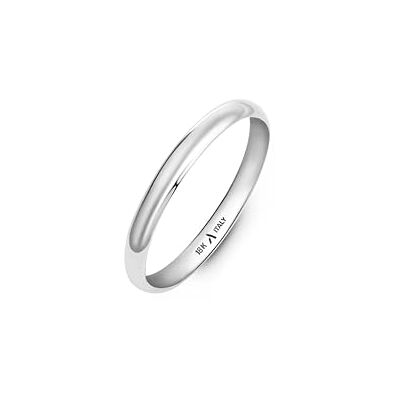 Amberta Bague Alliance Mariage Or 18 Carats Femme, Or Blanc ou Jaune - Publicité Amberta Bague Alliance Mariage Or 18 Carats Femme, Or Blanc ou Jaune - Publicité
