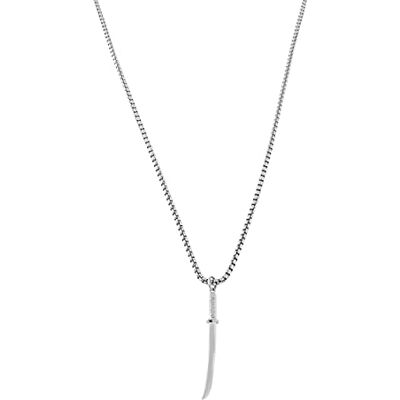 Akitsune Gladius Pendentif incl. 90cm de chane Collier Femme Homme Acier inoxydable Epe Japonaise Katana Stylis Argent - Publicité Akitsune Gladius Pendentif incl. 90cm de chane Collier Femme Homme Acier inoxydable Epe Japonaise Katana Stylis Argent - Publicité