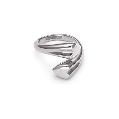 SINGULARU Bague Abbraccio Amour Acier Bijoux pour femmes - Publicité SINGULARU Bague Abbraccio Amour Acier Bijoux pour femmes - Publicité