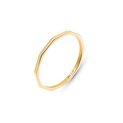 Amberta Bague Femme Or Massif 9 Carats Fabriquée en Italie, Bague Pouce Empilable Phalange Fine Or Jaune 1 mm Superposable - Publicité Amberta Bague Femme Or Massif 9 Carats Fabriquée en Italie, Bague Pouce Empilable Phalange Fine Or Jaune 1 mm Superposable - Publicité